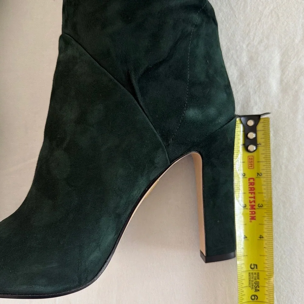 Paris Texas Green Suede Star Studded Slouchy Over The Knee Boots IT Women Sz 41